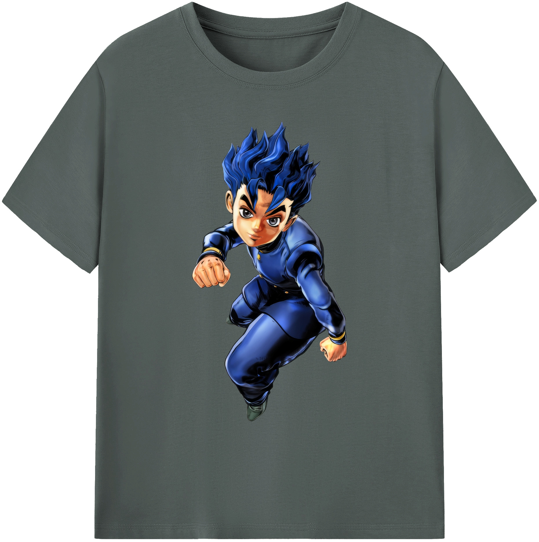（画像用） ジョジョの奇妙な冒険 広瀨康一 JoJo's Bizarre Adventure Hirose Koichi 綿100％ メンズ半袖Tシャツ｜肌触りやわらか＆通気性